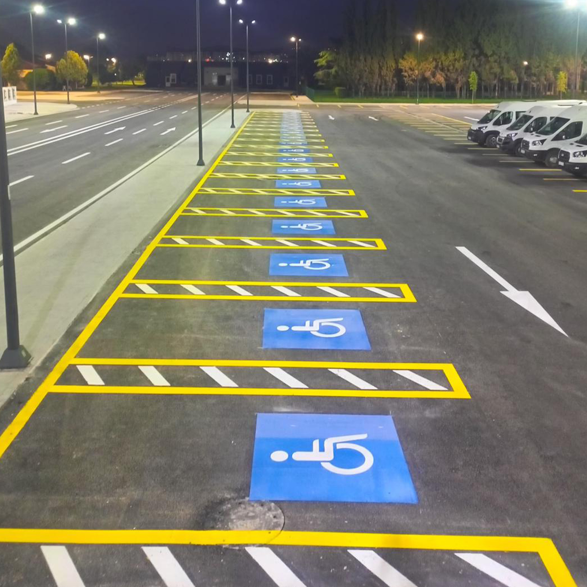 Yol çizgi uygulama sahası